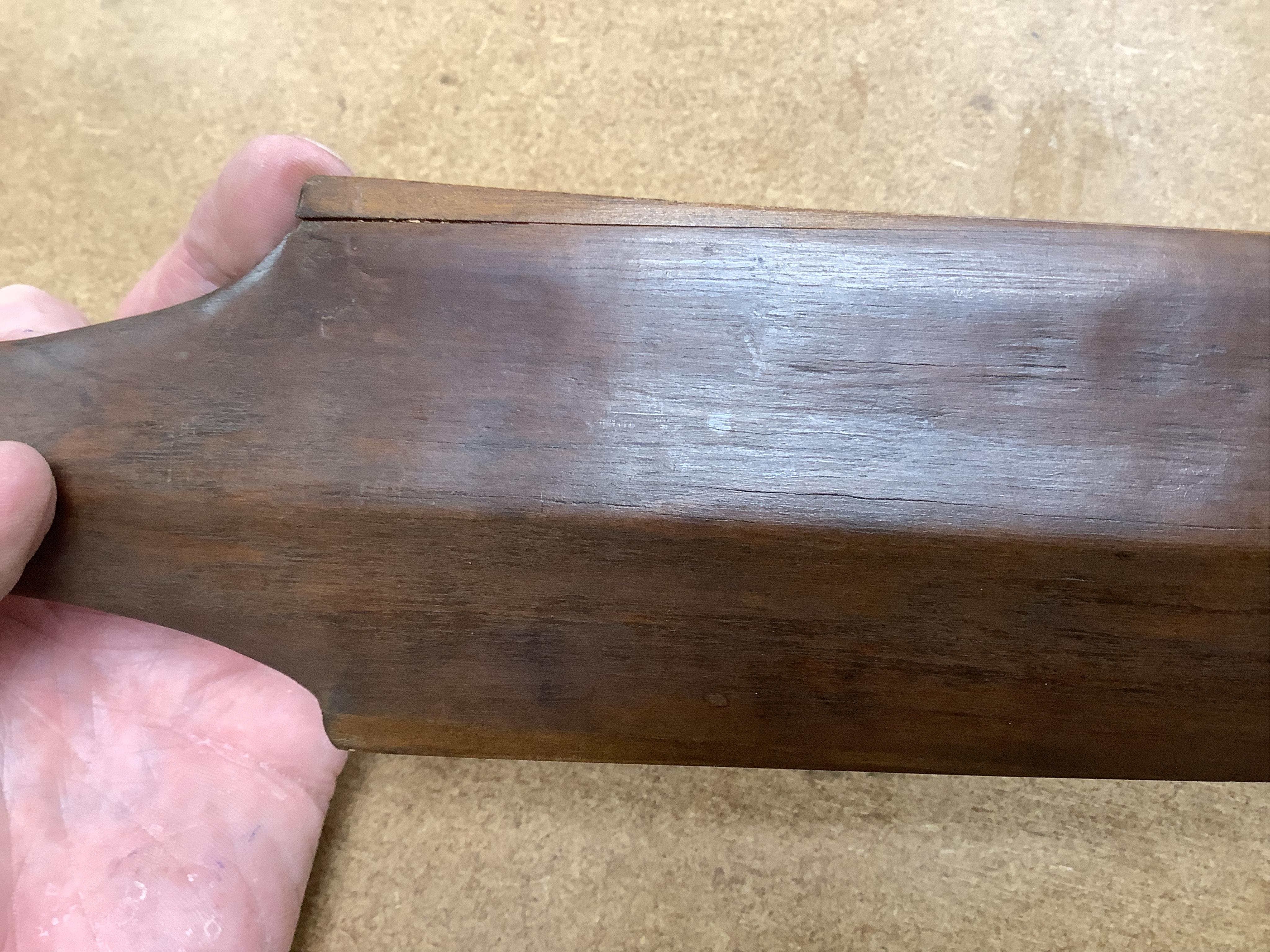 Polynesia - A Niue club with a tapering shouldered blade, early 20th century, 205cm long